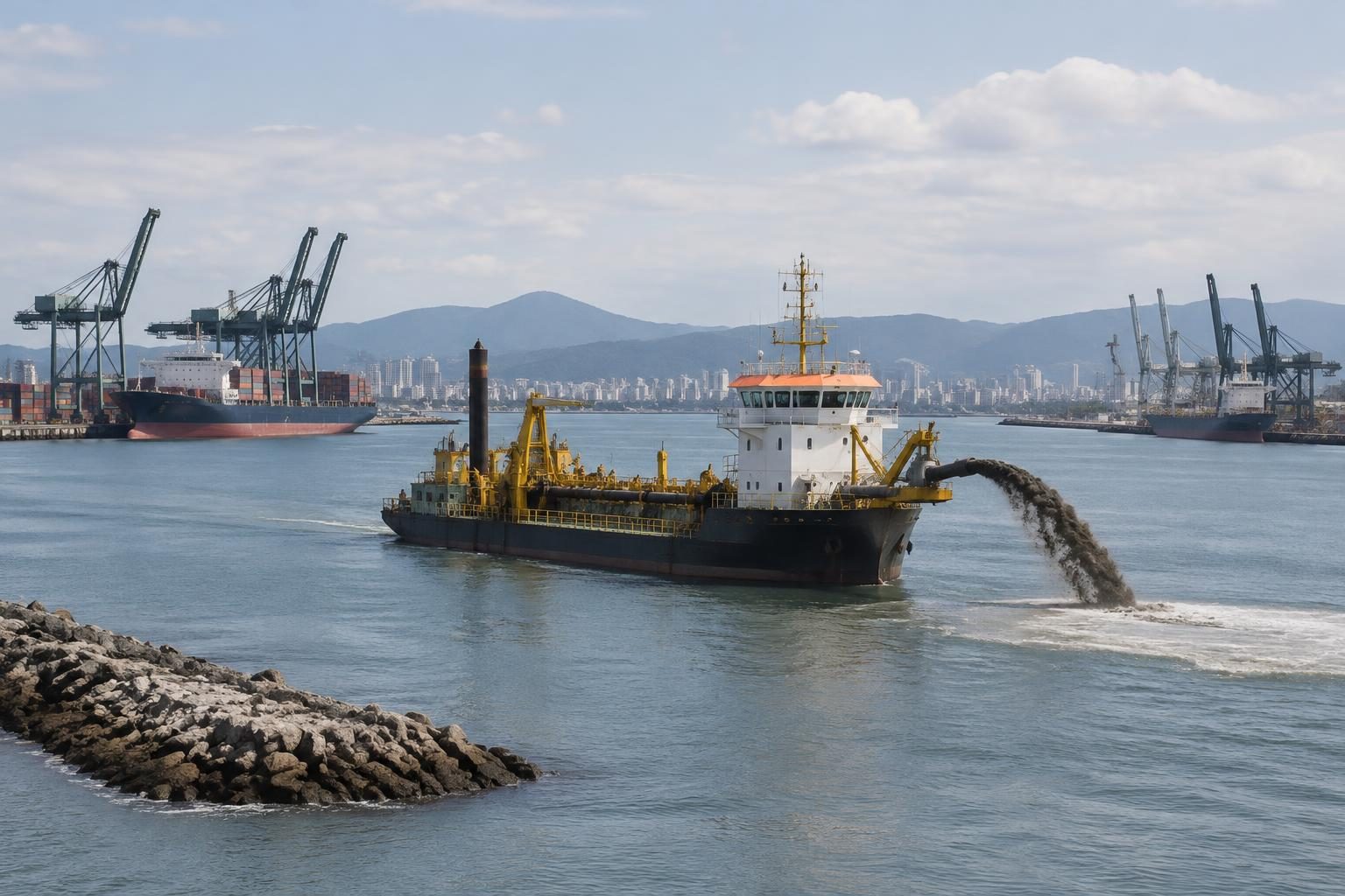 Imagem ilustrativa: GGN relata disputa sobre contrato de dragagem do Porto de Santos