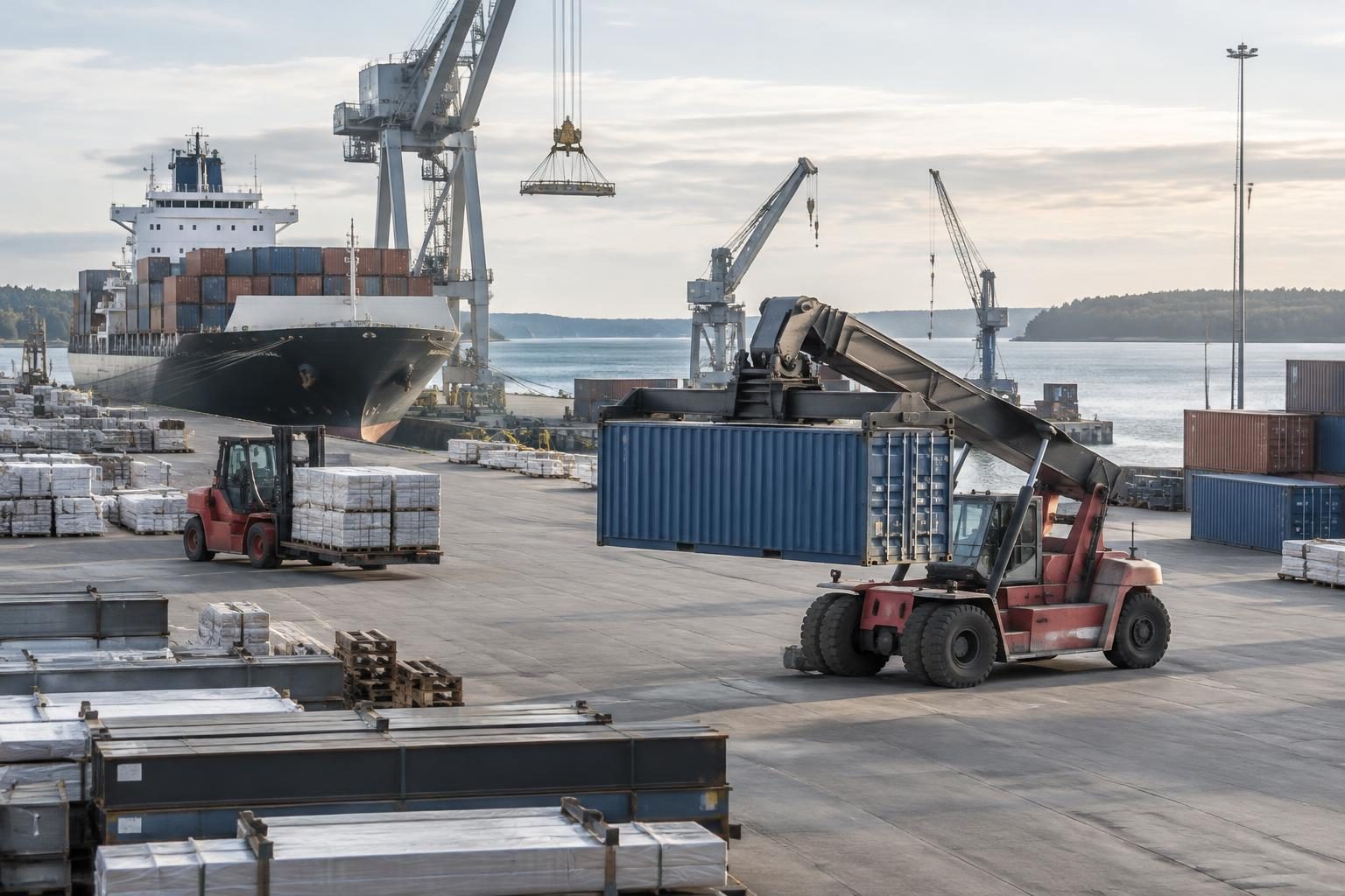 Imagem ilustrativa: Kalmar renova manutenção de equipamentos do Porto de Halmstad por três anos